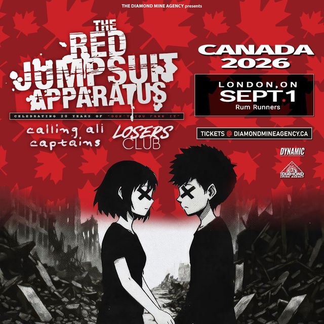 THE RED JUMPSUIT APPARATUS – ‘Don’t You Fake It’ 20th Anniversary Tour