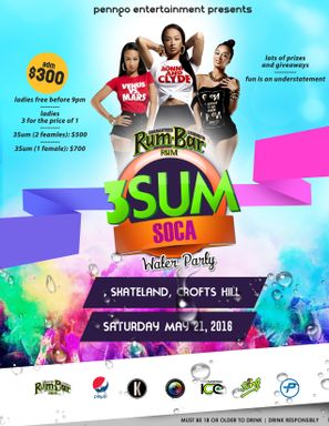 Penngo 3Sum - Soca Water Foam Party