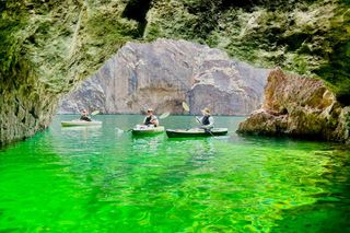 Emerald Cave Half-Day Kayak Tour, a Triple Cave Adventure
