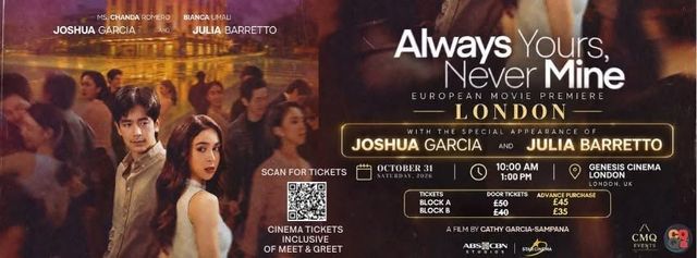 ALWAYS YOURS NEVER MINE -LONDON MOVIE PREMIERE