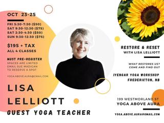 Iyengar Yoga Workshop with Lisa Lelliott