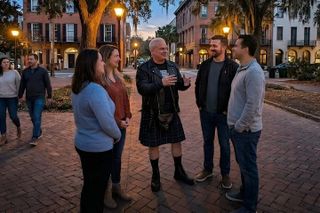 Savannah Ghost Tour with the Guy in the Kilt + Bar Stops