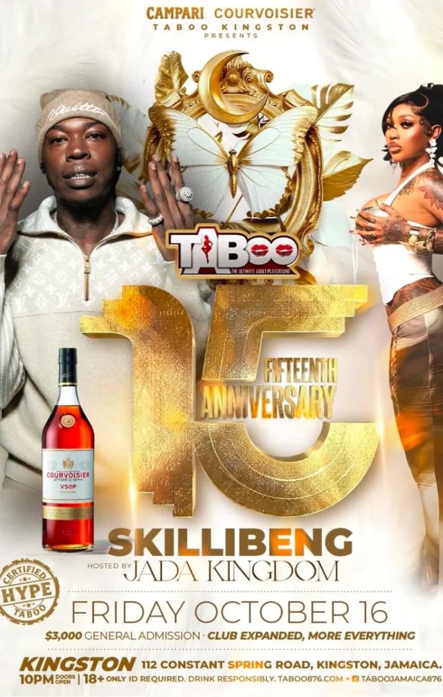 Taboo Kingston 15th Anniversary