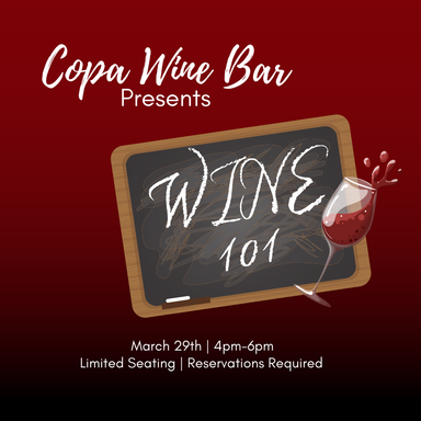 Wine 101 Class at Copa Wine Bar