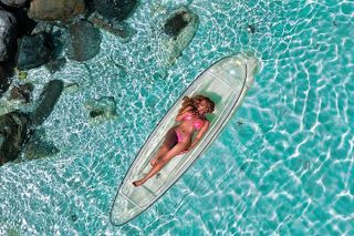 Drone Clear Kayak Barbados Photoshoot Experience