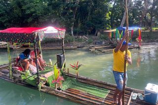 Dunn River Falls and Bamboo River Rafting in Ocho Rios Jamaica.