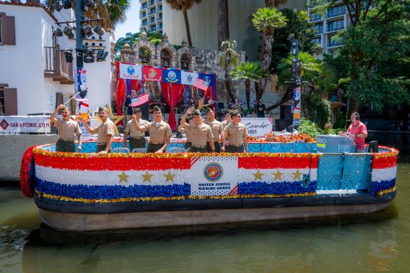 Salute at Sunset River Parade July 5th
