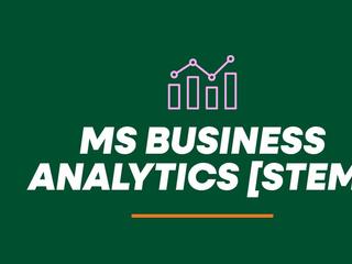 Master of Science in Business Analytics Information Session