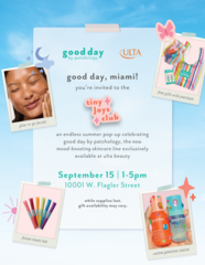good day 'tiny Joys club' pop up at Ulta Beauty