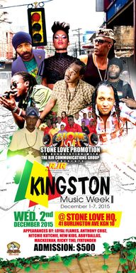 Weddy Weddy: Kingston Music Week