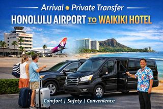 Arrival - Private Transfer Honolulu Airport to Waikiki Hotel