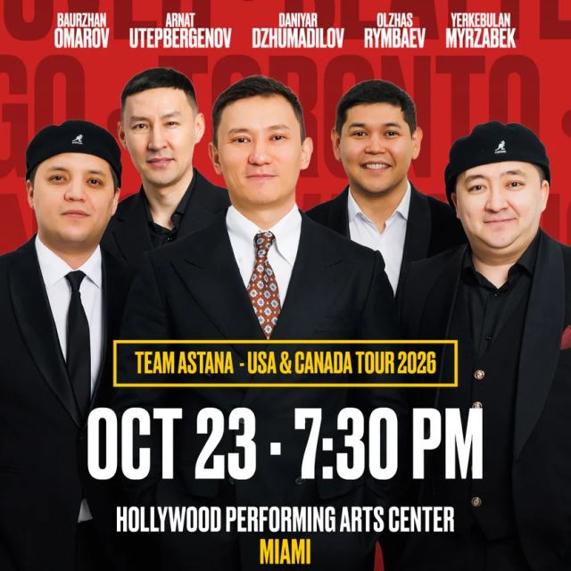 Team Astana in Miami