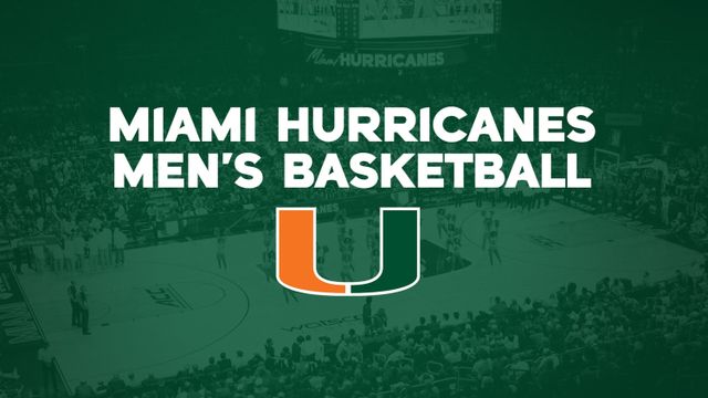 Miami Hurricanes Men's Basketball vs. SMU Mustangs, Miami
