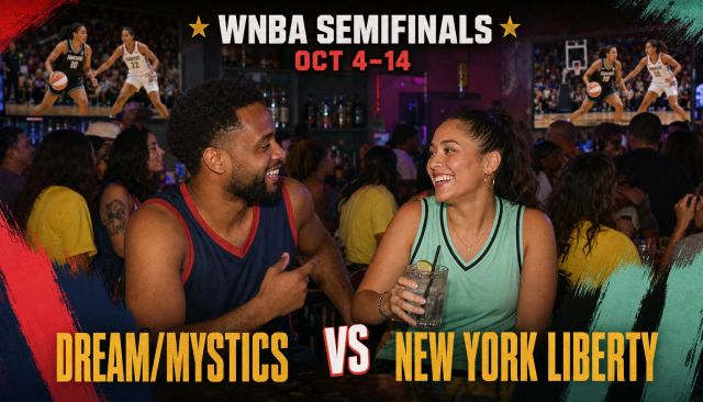 Liberty vs Dream/Mystics WNBA Semifinals at Grails