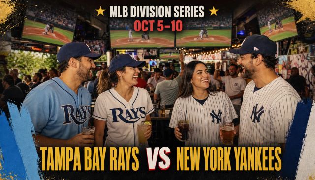 Yankees vs Rays MLB Division Series at Grails