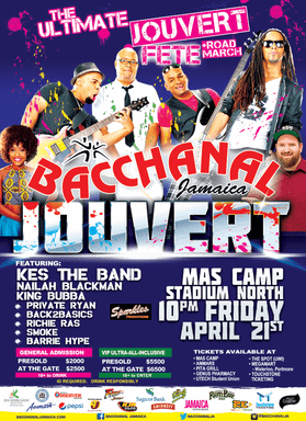 Jouvert and Road March - Bacchanal Jamaica 2017