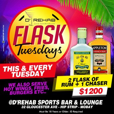 D'Rehab lounge, sports bar & pool hall
