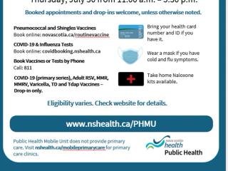 Public Health Mobile Unit Immunization Clinic