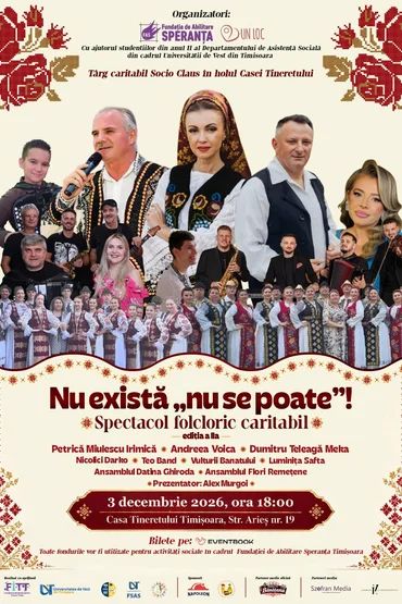 Spectacol caritabil „Nu există nu se poate!” - Ediția a II-a – în sprijinul Fundației de Abilitare Speranța