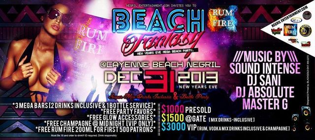 "Rum Fire" Beach Fantasy