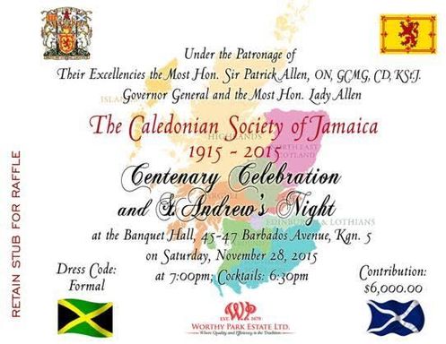 St. Andrew’s Night Banquet and Centenary Celebration