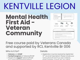 Mental Health First Aid - Veteran Community
