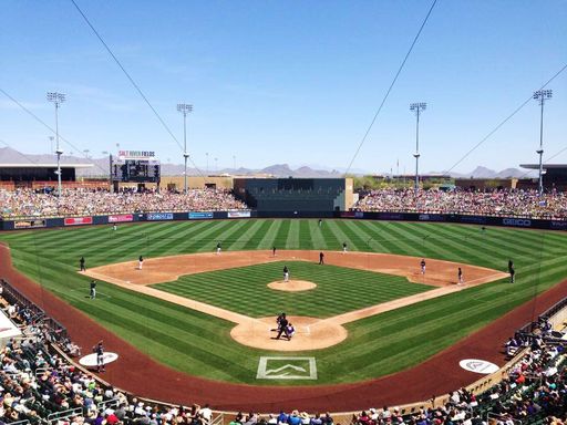 Diamondbacks at Rockies: Cactus League Spring Training