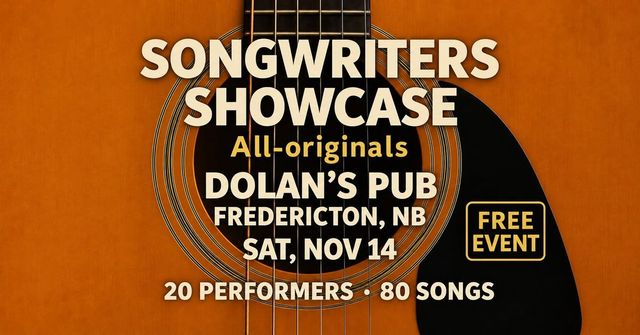 Fredericton Songwriters Showcase - 2026