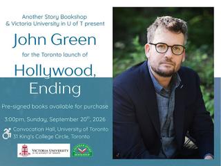 John Green Toronto Book Launch "Hollywood, Ending"