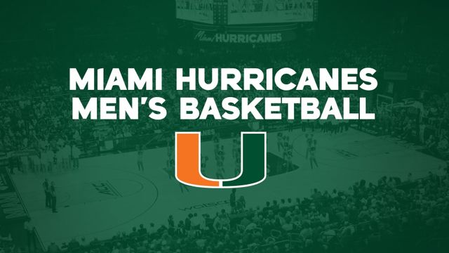 Miami Hurricanes Men's Basketball vs. Alabama Crimson Tide, Miami