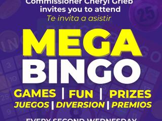 MEGA Bingo Returns with Commissioner Cheryl Grieb