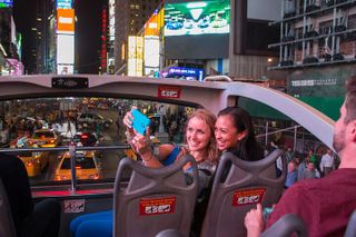 New York Big Bus Sightseeing Night Tour by Open-top Bus