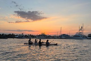 Sunset Clear Kayak Tour along inner St Augustine Coastline