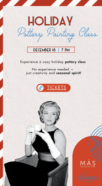Holiday Pottery Painting with Mercado Art Studio at Hotel Continental Miami Beach