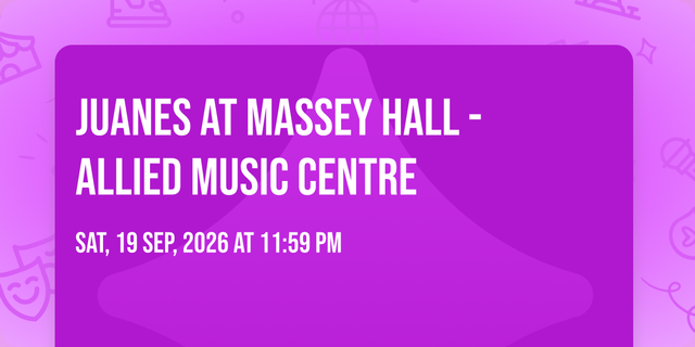 Juanes at Massey Hall - Allied Music Centre