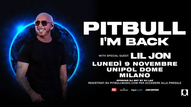 PITBULL in concerto a Milano