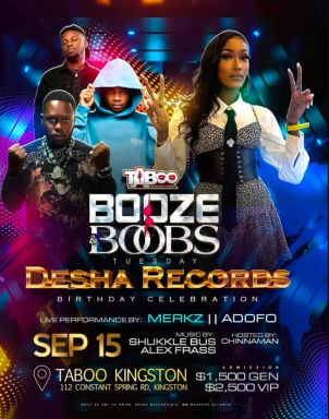 Booze & Boobs Tuesday: Desha Records Birthday Celebration