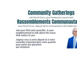 Skyline Acres Community Gathering with MLA David Coon and Councillor Greg Ericson