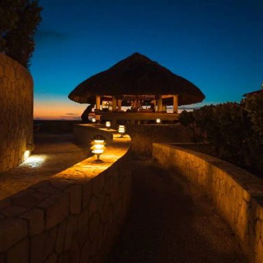 The Blue Mahoe Restaurant at the Ocean Cliff Hotel Negril