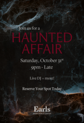A Haunted Affair | Halloween Party at Earls - Miami Worldcenter