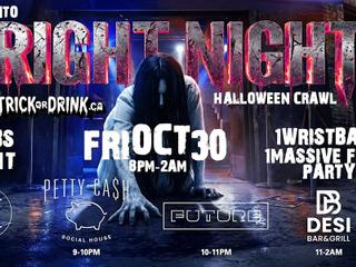 Fright Night Crawl | Toronto Halloween Costume Party 2026 | Fri Oct 30