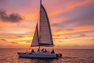 Private catamaran sail & snorkel