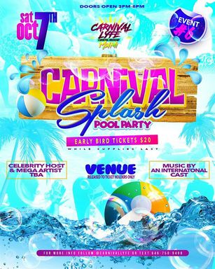 EVENT #4 CARNIVAL SPLASH POOL PARTY - MIAMI CARNIVALLYFE WEEKEND 2026