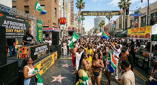 AFROVIBES HOLLYWOOD BLVD DAY PARTY | Afrobeats x Amapiano | Live DJ |