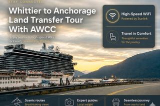 Whittier Cruise Transfer with Wildlife&Glacier tour to Anchorage
