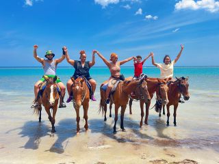 ATV, Bamboo Rafting, Horseback Ride n Swim Guided Tour