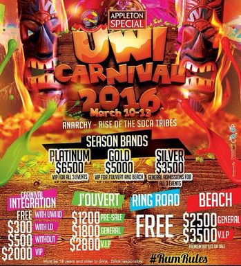 UWI Carnival 2016: Anarchy - Rise of the Soca Tribes