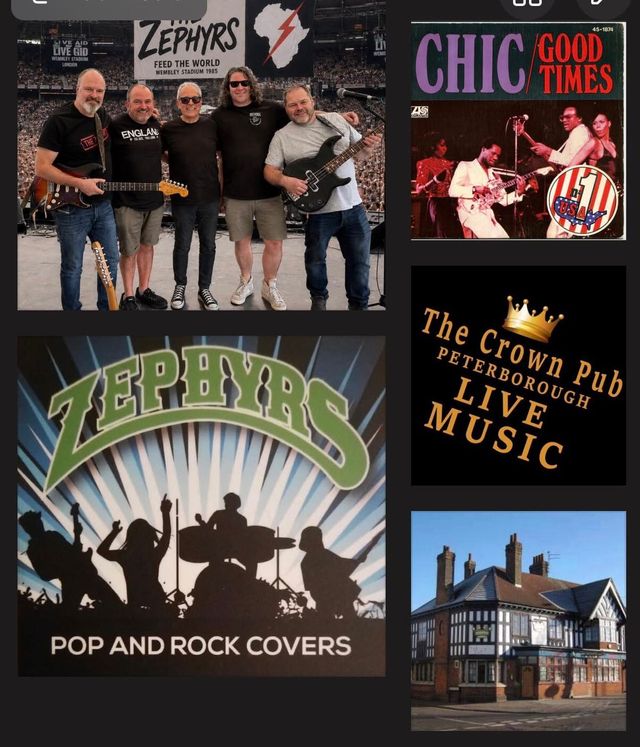 🎈The Zephyrs😤’These are the ‘Good Times’ Leave your cares behind!’ 🤗 Live @ ‘The Crown!’👑