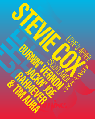 STEVIE COX (Scotland), Burnin' Vernon, Jackn' Joe, rahi4ever & Tim Aura