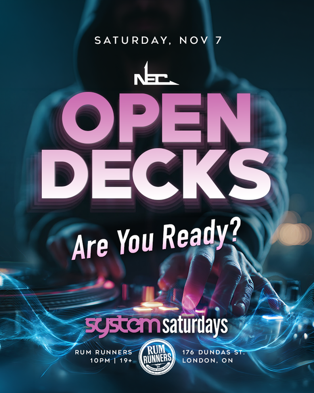 Open decks at System Saturdays